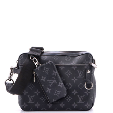 Louis Vuitton Trio Messenger Bag Reverse Monogram Eclipse Canvas