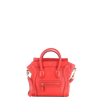 Celine Luggage Bag Grainy Leather Nano