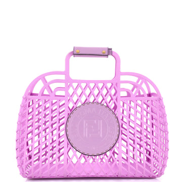 Fendi FF Logo Stamp Basket Tote PVC Medium