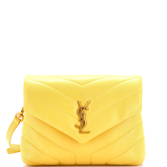 Saint Laurent Loulou Shoulder Bag Matelasse Chevron Leather Toy