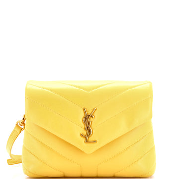 Saint Laurent Loulou Shoulder Bag Matelasse Chevron Leather Toy