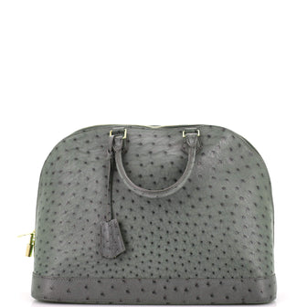 Louis Vuitton Alma Handbag Ostrich GM