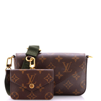 Louis Vuitton Felicie Strap & Go Handbag Monogram Canvas