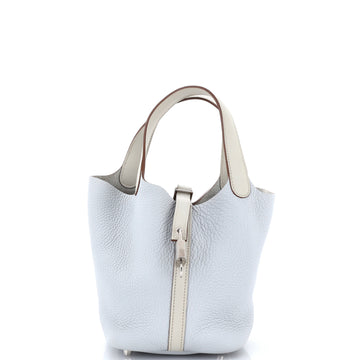 Hermes Bicolor Picotin Lock Bag Clemence with Swift PM