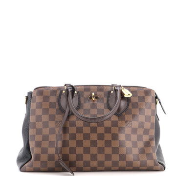 Louis Vuitton Normandy Handbag Damier and Leather