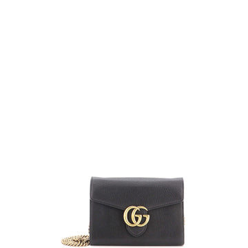 Gucci GG Marmont Chain Wallet Leather Mini