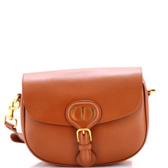 Christian Dior Bobby Flap Bag Leather Medium