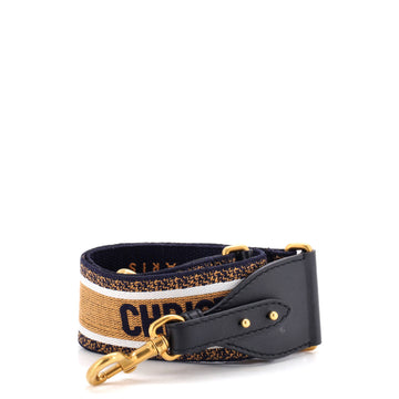 Christian Dior Shoulder Strap Embroidered Canvas