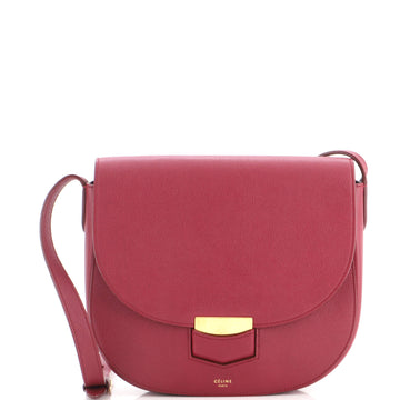 Celine Trotteur Crossbody Bag Grainy Leather Medium