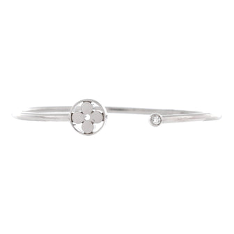 Louis Vuitton Idylle Blossom Twist Cuff Bracelet 18K White Gold with Diamond