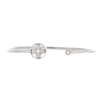 Louis Vuitton Idylle Blossom Twist Cuff Bracelet 18K White Gold with Diamond