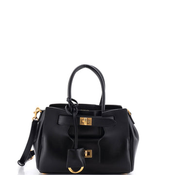 Balenciaga Bel Air Carry All Bag Leather Mini
