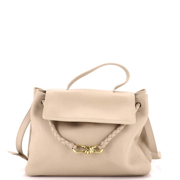 Bottega Veneta Ciao Ciao Top Handle Bag Leather with Intrecciato Detail Medium