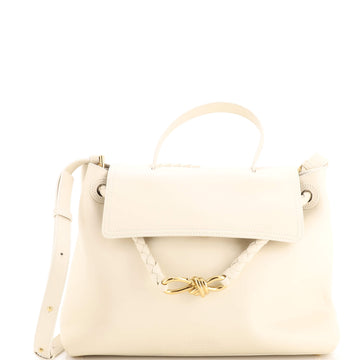 Bottega Veneta Ciao Ciao Top Handle Bag Leather with Intrecciato Detail Medium