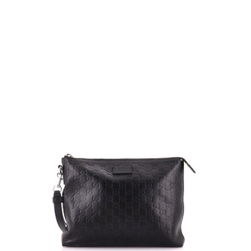 Gucci Signature Soft Wristlet Guccissima Leather