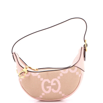 Gucci Ophidia Half Moon Bag Jumbo GG Canvas Mini