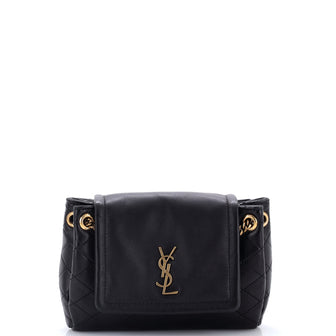 Saint Laurent Nolita Satchel Quilted Leather Mini