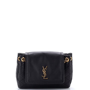 Saint Laurent Nolita Satchel Quilted Leather Mini