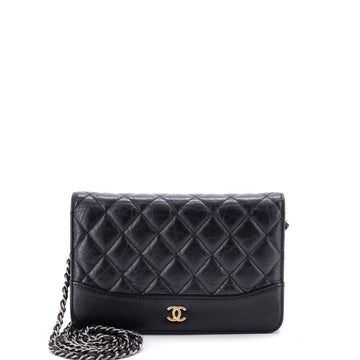 Chanel Gabrielle Wallet on Chain Quilted Aged Calfskin