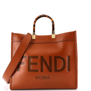 Fendi Sunshine Shopper Tote Leather Medium