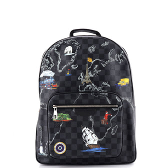 Louis Vuitton Josh Backpack Limited Edition Renaissance Map Damier Graphite