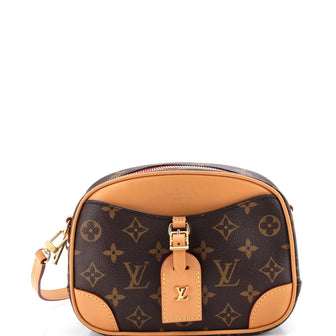 Louis Vuitton Deauville Handbag Monogram Canvas Mini