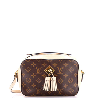 Louis Vuitton Saintonge Handbag Monogram Canvas with Leather