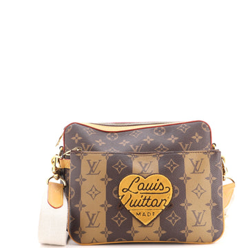Louis Vuitton Nigo Trio Messenger Bag Limited Edition Stripes Monogram Canvas