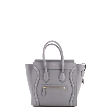Celine Luggage Bag Grainy Leather Micro