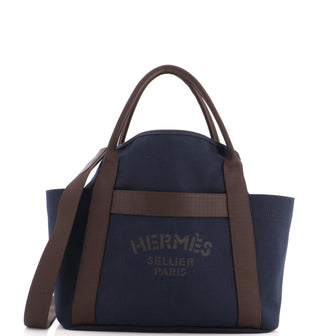 Hermes Sac De Pansage Groom Handbag Canvas