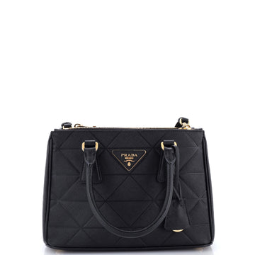 Prada Symbole Double Zip Tote Saffiano Leather Mini