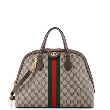 Gucci Ophidia Dome Top Handle Bag GG Coated Canvas Medium