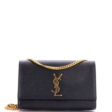 Saint Laurent Classic Monogram Crossbody Bag Grainy Leather Medium