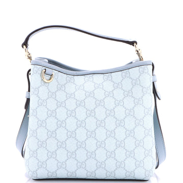 Gucci GG Emblem Bucket Bag GG Coated Canvas Small