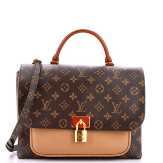 Louis Vuitton Marignan Handbag Monogram Canvas with Leather