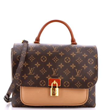 Louis Vuitton Marignan Handbag Monogram Canvas with Leather