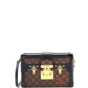 Louis Vuitton Petite Malle Handbag Monogram Canvas