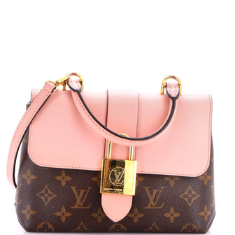 Louis Vuitton Locky Handbag Monogram Canvas with Leather BB
