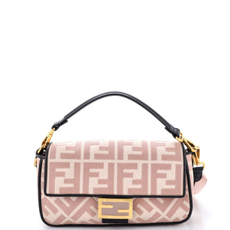 Fendi Baguette NM Bag Zucca Embroidered Canvas Medium