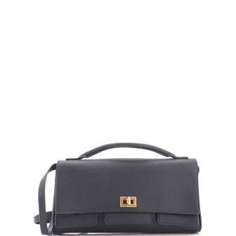 Balenciaga Bel Air Top Handle Flap Leather