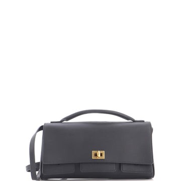 Balenciaga Bel Air Top Handle Flap Leather