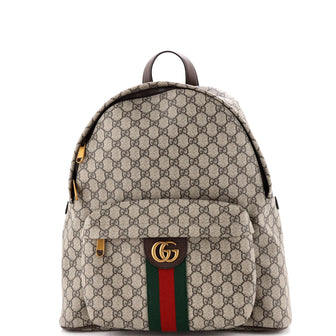 Gucci Ophidia Front Pocket Backpack GG Coated Canvas Medium