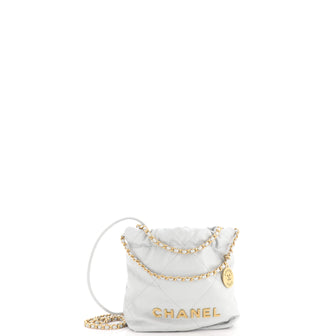 Chanel 22 Chain Hobo Quilted Calfskin Mini