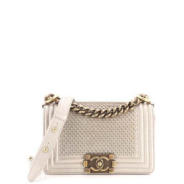 Chanel Boy Flap Bag Scaled Lambskin Small