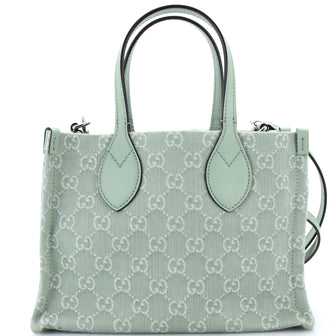 Gucci Ophidia Shopper Tote GG Denim Medium