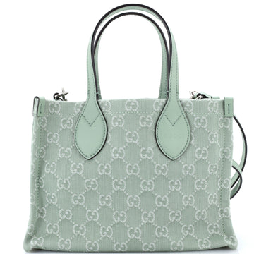 Gucci Ophidia Shopper Tote GG Denim Medium