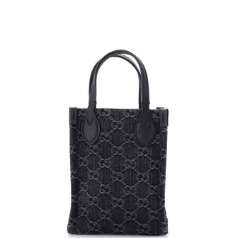 Gucci Vertical Tote GG Denim Mini