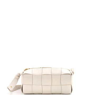 Bottega Veneta Brick Cassette Shoulder Bag Maxi Intrecciato Leather Small