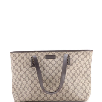 Gucci Plus Tote GG Coated Canvas with Leather Medium