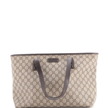 Gucci Plus Tote GG Coated Canvas with Leather Medium